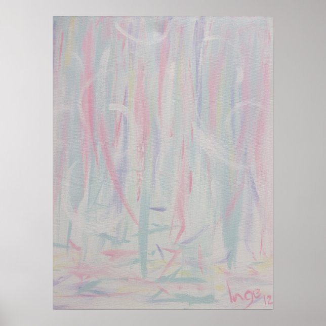 Abstract Expressionism Brush Strokes Painting II Poster (Front)