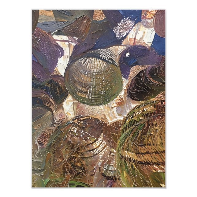 Abstract Expressionism Earth Tones and Texture Photo Print (Front)