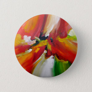 Abstract Expressionism Painting 6 Cm Round Badge