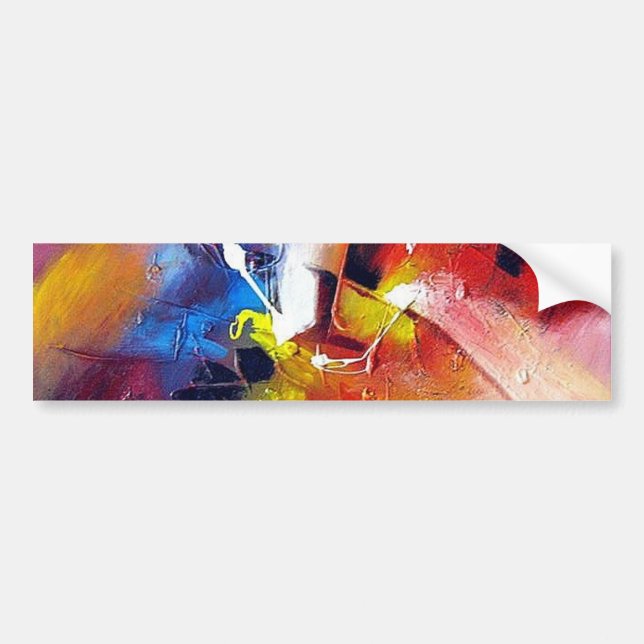 Abstract Expressionism Painting Bumper Sticker (Front)