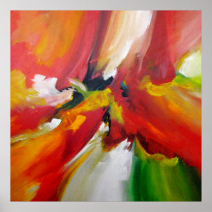 Abstract Expressionism Painting by Serdar Hizli Poster
