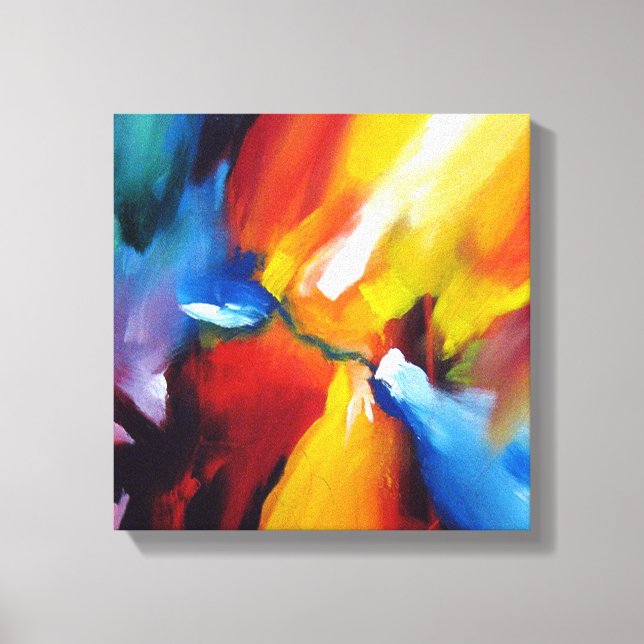 Abstract Expressionism Painting Canvas Print (Front)