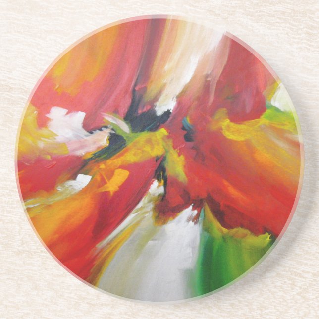 Abstract Expressionism Painting Coaster (Front)