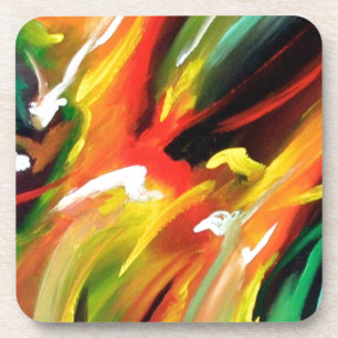 Abstract Expressionism Painting Coaster
