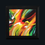 Abstract Expressionism Painting Gift Box<br><div class="desc">Yellow Green Red Blue Abstract Expressionism Painting</div>