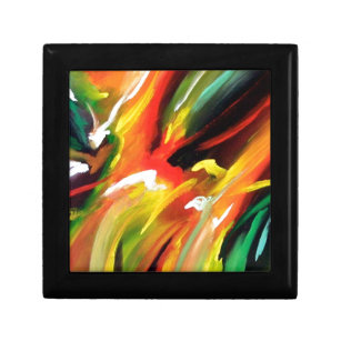 Abstract Expressionism Painting Gift Box
