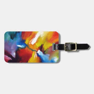 Abstract Expressionism Painting Luggage Tag