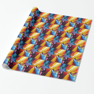 Abstract Expressionism Painting Wrapping Paper