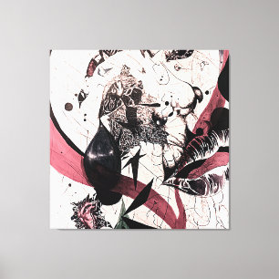 Abstract Expressionism Wall Art: Mixed Media Canvas Print