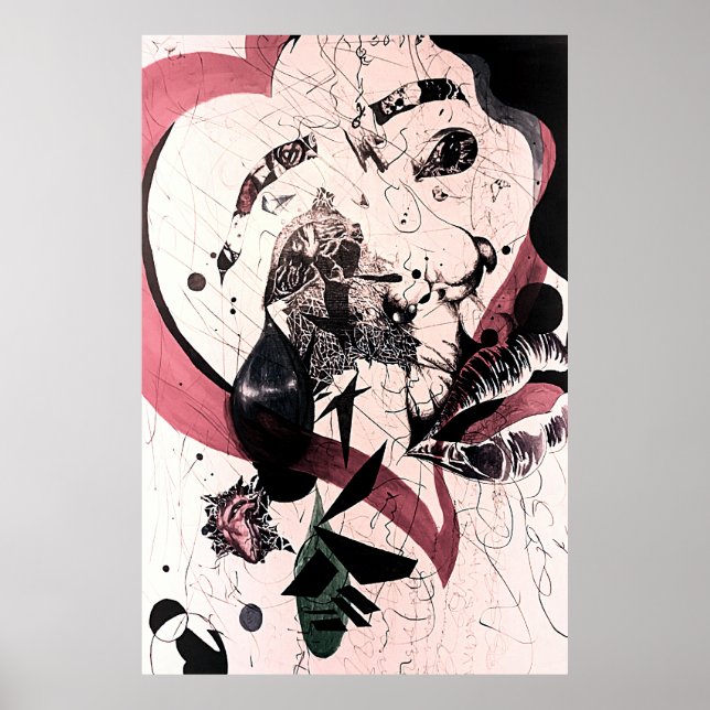Abstract Expressionism Wall Art: Mixed Media  Poster (Front)