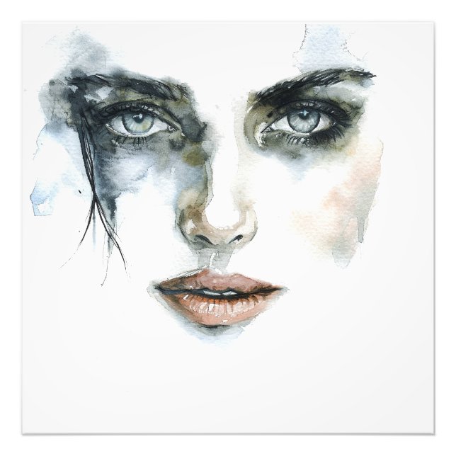 Abstract Expressionism Woman Portrait Photo (Front)