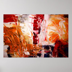 Abstract Expressionist Art Poster Modern Prints