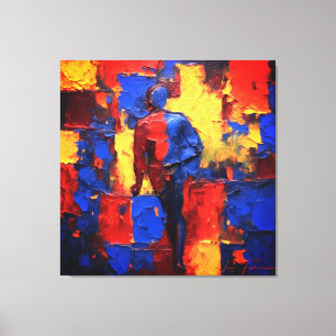 Abstract Expressionist Canvas Decorative Painting  Print