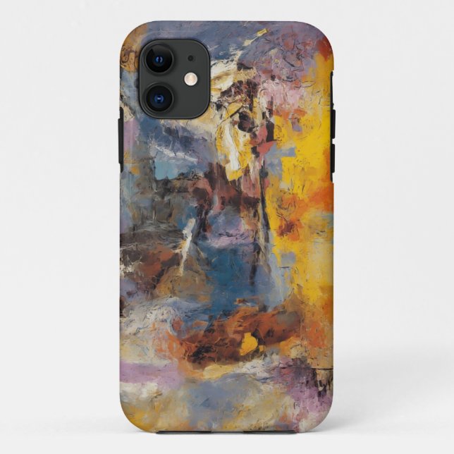  Abstract Expressionist Mobile Case (Back)