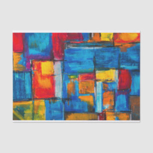 Abstract Expressionist Painting Pattern Tissue Paper