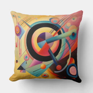 Abstract Expressionist Throw Pillow
