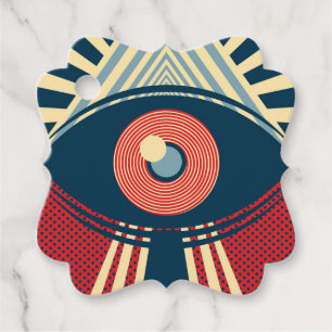 Abstract Eye Design    Favour Tags