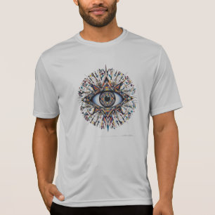Abstract Eye Geometric Art – Men’s Sport-Tek Compe T-Shirt