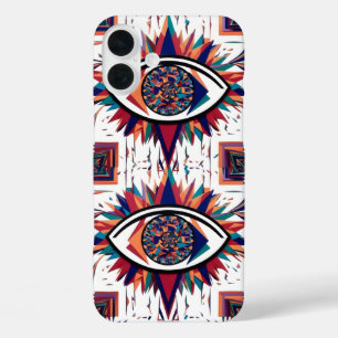 Abstract Eye Geometric Vision – Modern iPhone 16 Plus Case