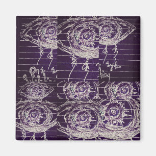 Abstract eye many eyes magnet