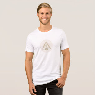 Abstract Eye Symbol Men’s T-Shirt   Minimal Mystic Tri-Blend Shirt