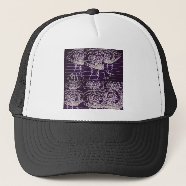 Abstract eye trucker hat (Front)