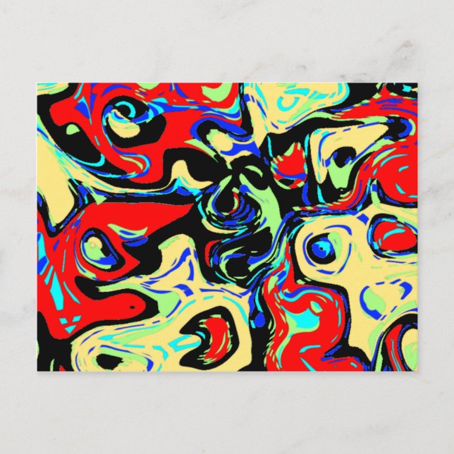Abstract Eyes Postcard (Front)
