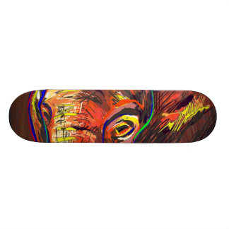 Abstract Eyes Skateboard