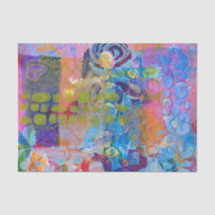 Abstract Fabric Print Tissue Paper