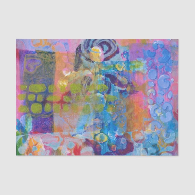 Abstract Fabric Print Tissue Paper (Front)