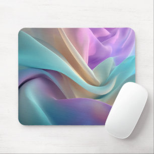 Abstract Fabric Texture in Pastel Tones Mouse Pad