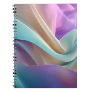 Abstract Fabric Texture in Pastel Tones Notebook