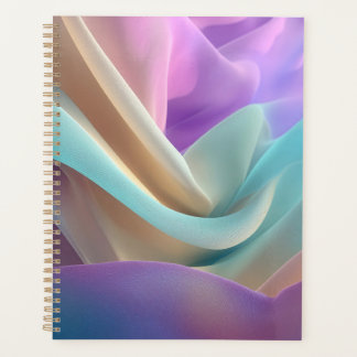 Abstract Fabric Texture in Pastel Tones Planner