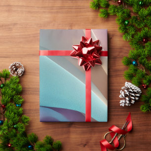 Abstract Fabric Texture in Pastel Tones Wrapping Paper