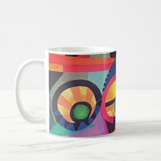 Abstract Face #1 Coffee Mug (Left)