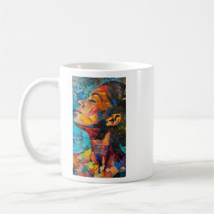 Abstract Face Art Men's Coffee Mug