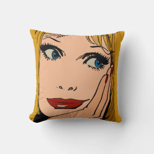 Abstract Face Blonde Cushion