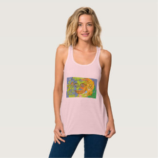 abstract face cheerful singlet