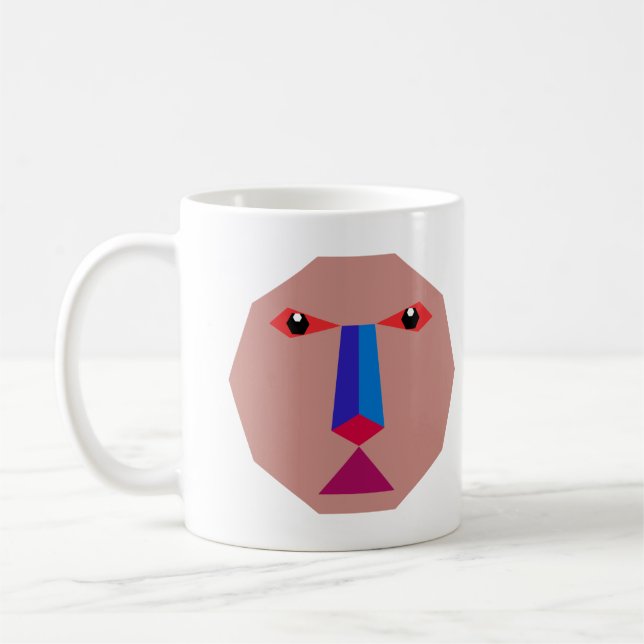 Abstract Face Coffee Mug (Left)
