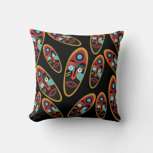 Abstract face cushion