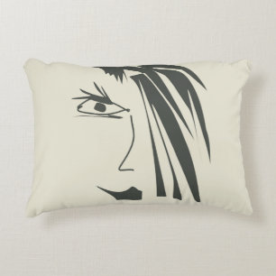 Abstract face . decorative cushion