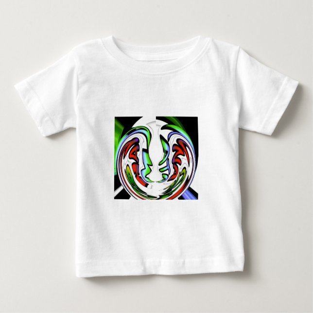 Abstract Face Hakuna Matata Art Print Baby T-Shirt (Front)