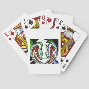 Abstract Face Hakuna Matata Art Print Playing Cards