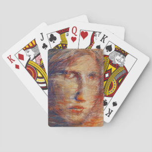 Abstract Face Playing Cards
