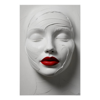 Abstract face poster