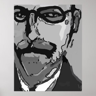 Abstract Face Poster