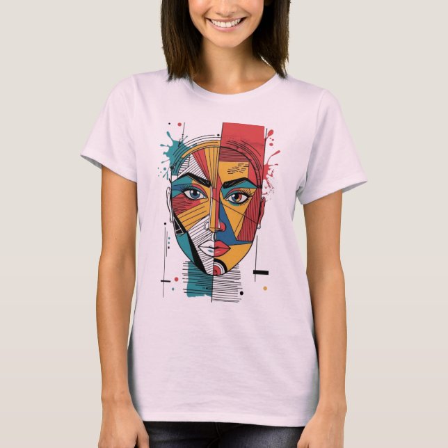 abstract face  T-Shirt (Front)