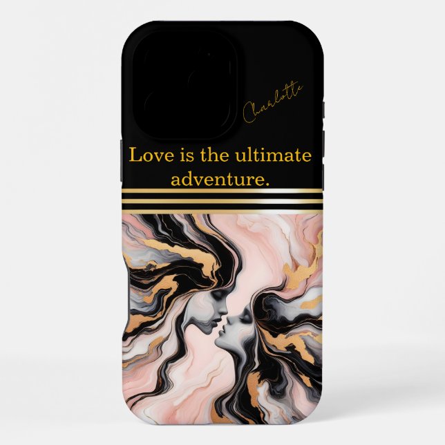 Abstract faces in harmony. iPhone case (Back)