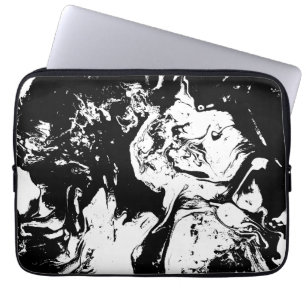 Abstract Faces Incidental Art Laptop Sleeve