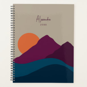 Abstract Fall Autumn Mountain Landscape 2025 Planner